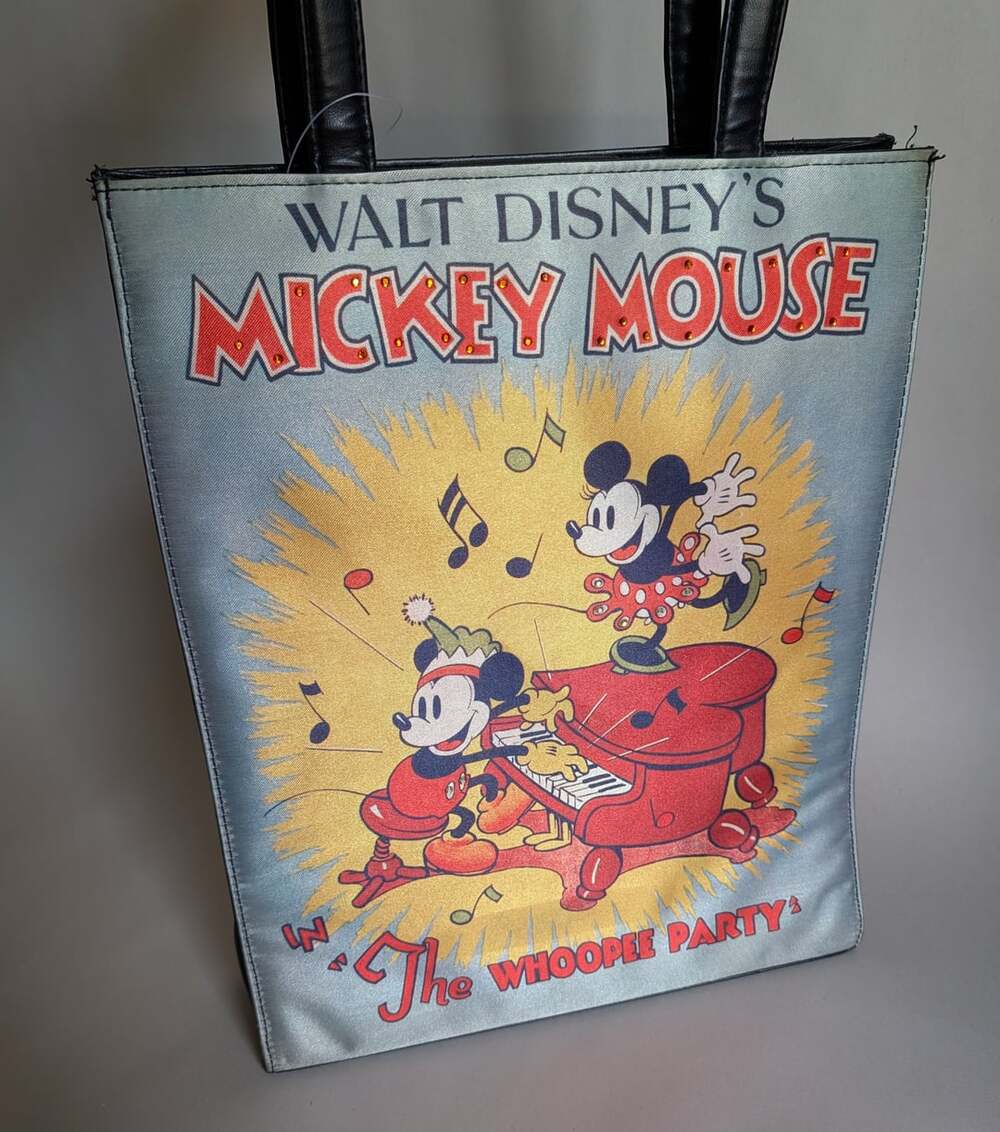 Walt Disney Mickey Mouse The Whoopee Party Handbag Tote Purse